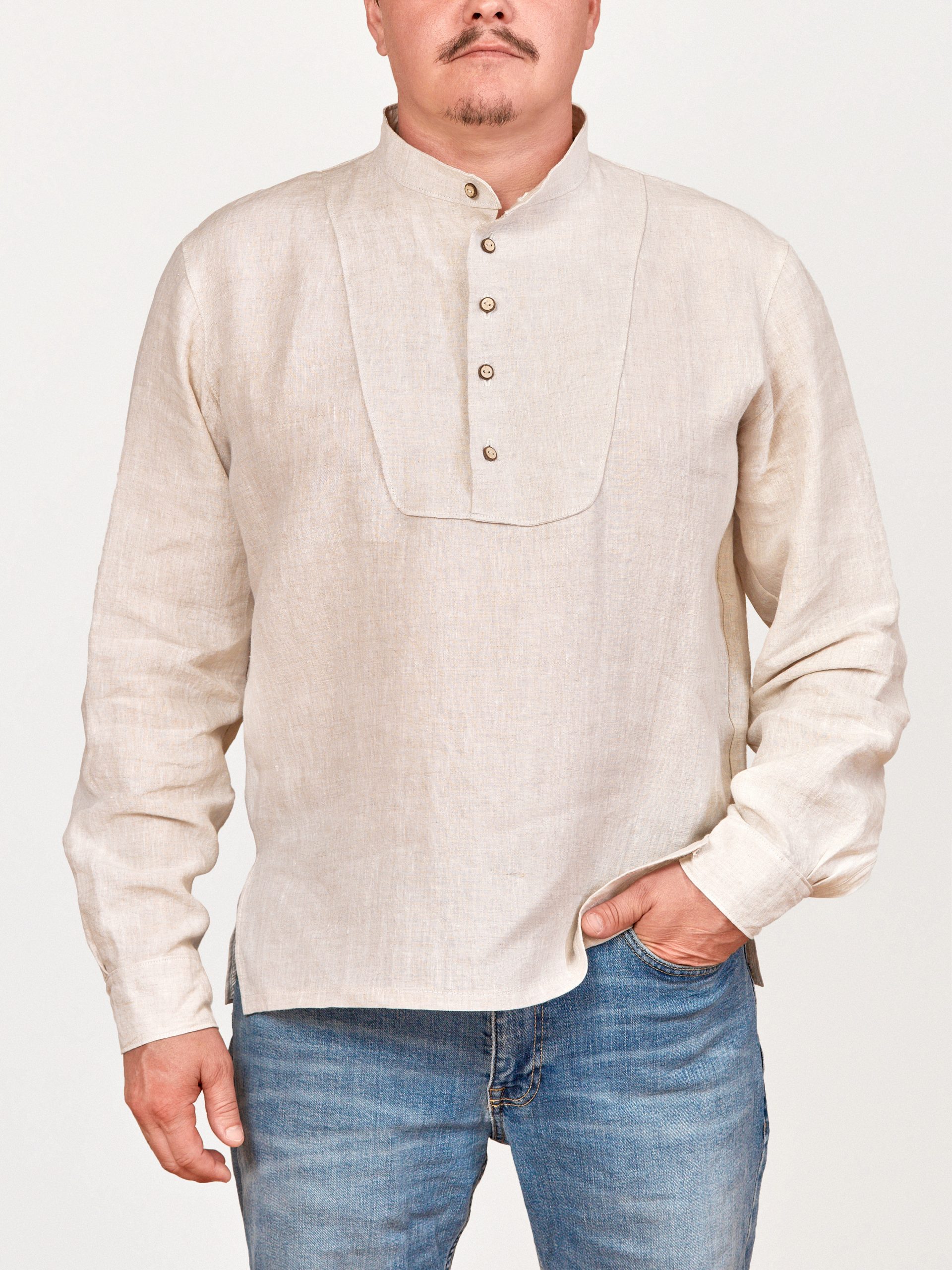 【H】neau linen tops cream linen tops (-cream-) – NEAU