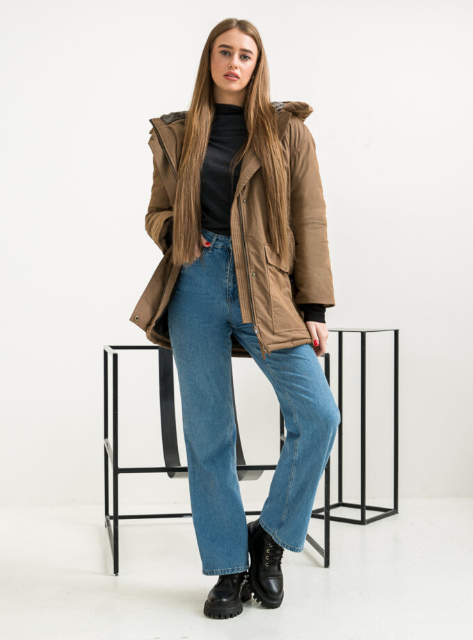 Зимова парка з поясом