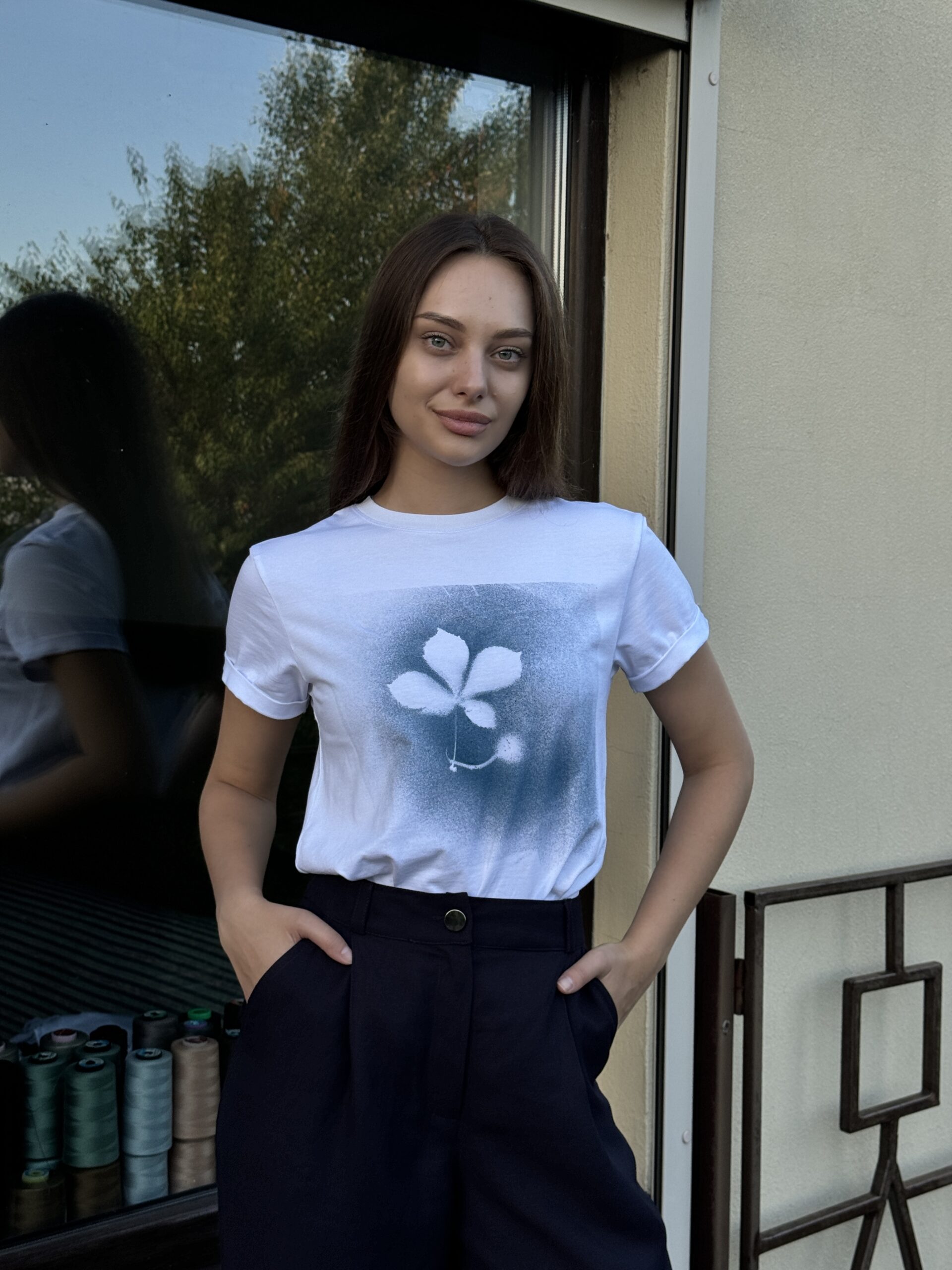 Футболка з принтом "Каштан"